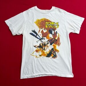 Atsuko Cowboy Bebop Anime Graphic T-Shirt Mens Medium White Funimation Sunrise